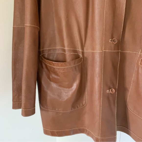 Lambskin leather reversible shirt - Picture 9 of 14